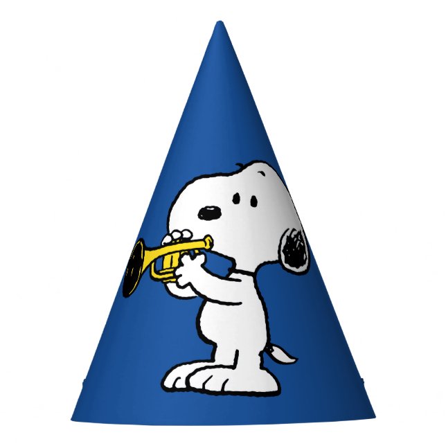 Gorro De Fiesta Cacahuetes | Jugador de trompeta Snoopy (Anverso)