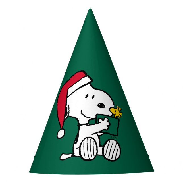 Gorro De Fiesta Cacahuetes | Regalo Snoopy Santa & Woodstock (Anverso)