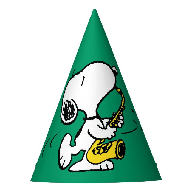Gorro De Fiesta Cacahuetes | Snoopy Saxophone Player (Anverso)
