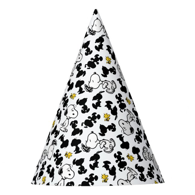 Gorro De Fiesta Cacahuetes | Snoopy & Woodstock Shadow Pattern (Anverso)