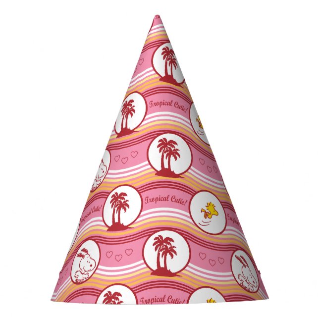 Gorro De Fiesta Cacahuetes | Snoopy & Woodstock Tropical Cutie (Anverso)