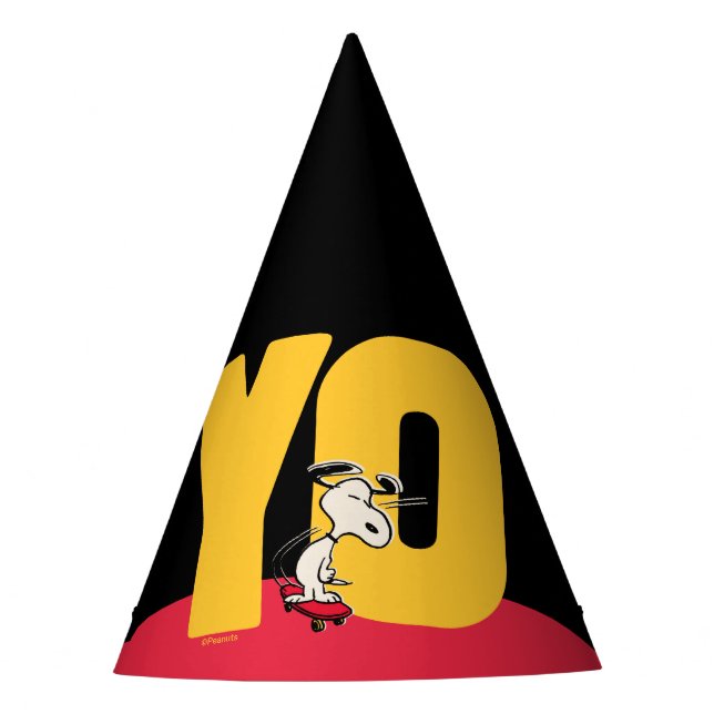 Gorro De Fiesta Cacahuetes | Snoopy YO Skateboard (Anverso)