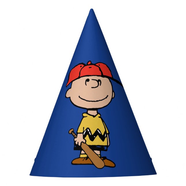 Gorro De Fiesta Cacahuetes | Sonrisa de béisbol Charlie Brown (Anverso)