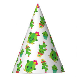 Gorro De Fiesta Cactus, Cactus Verde, Patrón Cactus