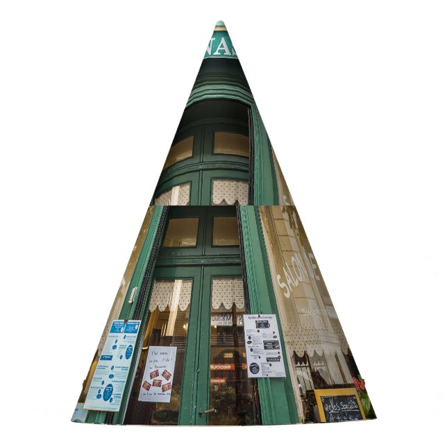 Gorro De Fiesta Cafés franceses: La acogedora escena de Versalles. (Anverso)