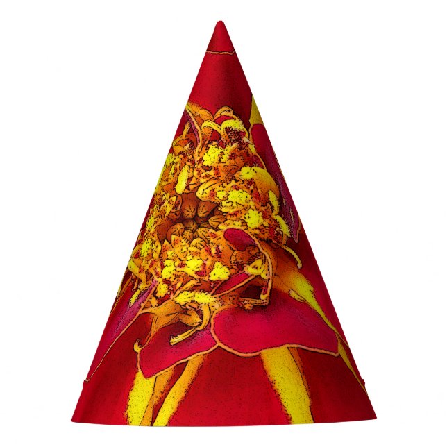 Gorro De Fiesta caloro rojo brillante (Anverso)