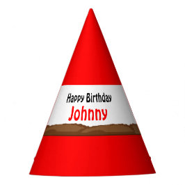 Gorro De Fiesta Camión de Conos de Tráfico y Cumpleaños de Digger