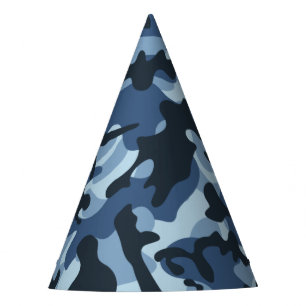 Gorro De Fiesta Camuflaje azul