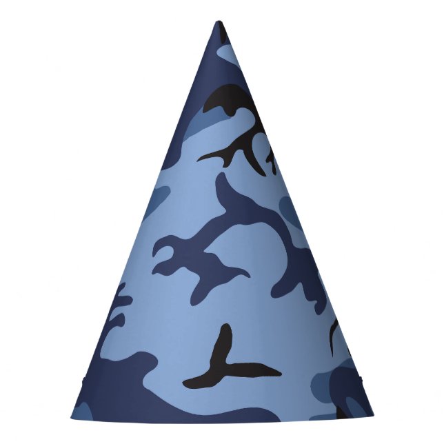 Gorro De Fiesta Camuflaje azul marino, militar, ejército (Anverso)