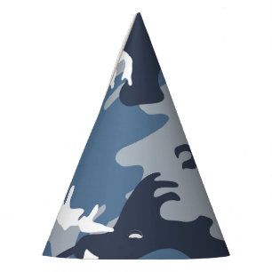 Gorro De Fiesta Camuflaje Azul Nieve Invernal, Militar, Ejército