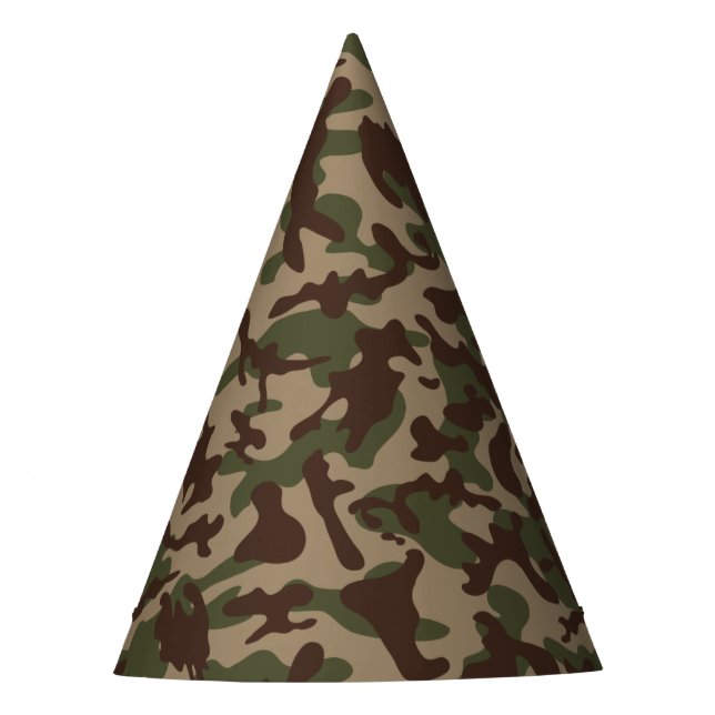 Gorro De Fiesta Camuflaje de madera profunda (Anverso)