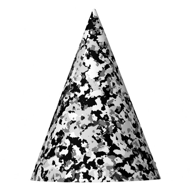 Gorro De Fiesta Camuflaje Gris Blanco Ártico Fiesta (Anverso)