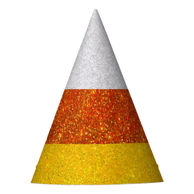 Gorro De Fiesta Candy Corn Purpurina Halloween (Anverso)