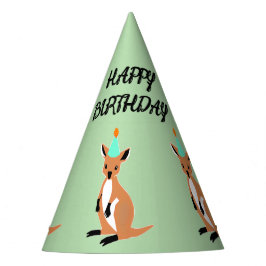 Gorro De Fiesta CANGURO BEBÉ feliz cumpleaños verde claro