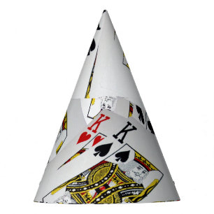 Gorro De Fiesta "Capa Real: Una pila de tarjetas de Kings Poker"