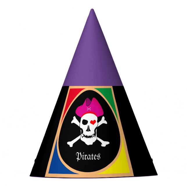 Gorro De Fiesta Capitán "Gracia" y Piratas - Isla del Tesoro /Chic (Anverso)