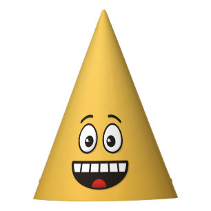 Gorro De Fiesta Cara sonriente con boca abierta