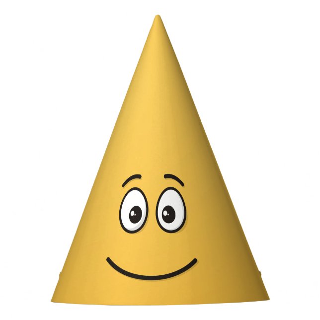 Gorro De Fiesta Cara sonriente con ojos abiertos (Anverso)