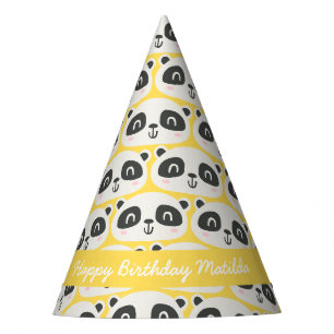 Gorro De Fiesta Carácter lindo panda cumpleaños de niños