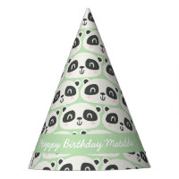 Carácter lindo panda cumpleaños de niños