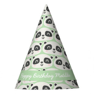 Gorro De Fiesta Carácter lindo panda cumpleaños de niños
