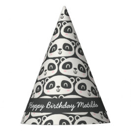 Gorro De Fiesta Carácter lindo panda cumpleaños de niños