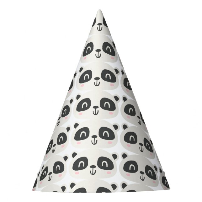 Gorro De Fiesta Carácter lindo panda cumpleaños de niños (Anverso)