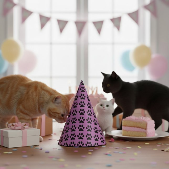 Gorro De Fiesta Cat Footprint Party Hat (Subido por el creador)