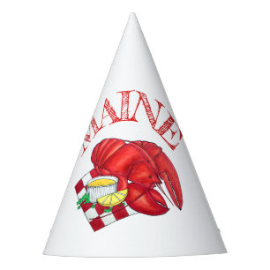Gorro De Fiesta Cena de mariscos de bogavante del ME Maine Red Gin