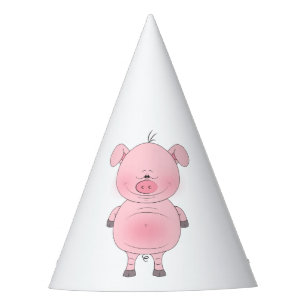 Gorro De Fiesta Cerdo lindo del dibujo animado