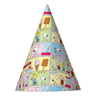Gorro De Fiesta Charlie Brown, Snoopy y Sally   Helado