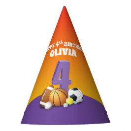 Gorro De Fiesta Chica de nombre personalizado 4º Balls deportivas 