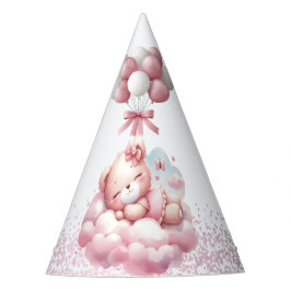 Gorro De Fiesta Chica Rosa Estrella del Arcoiris Cumpleaños