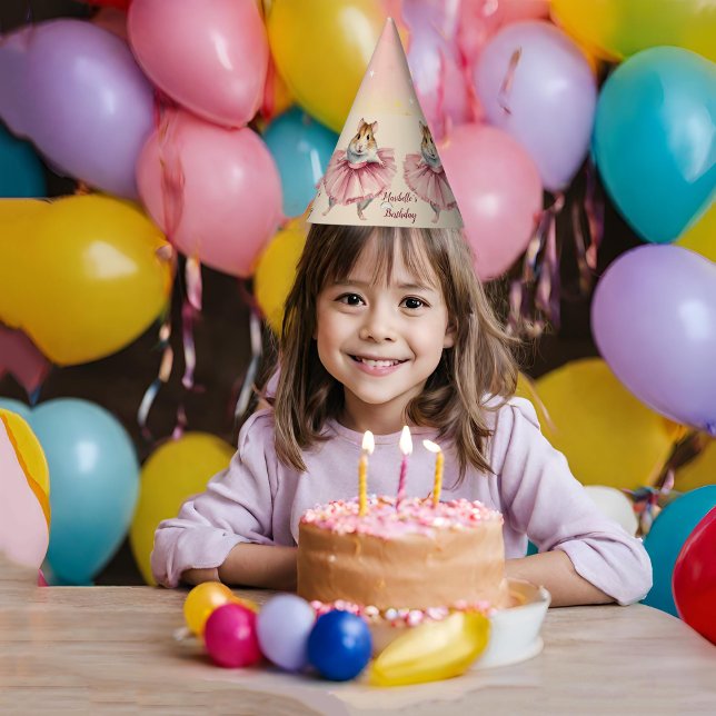 Gorro De Fiesta Chicas Ballerina Hamster Cumpleaños (Subido por el creador)