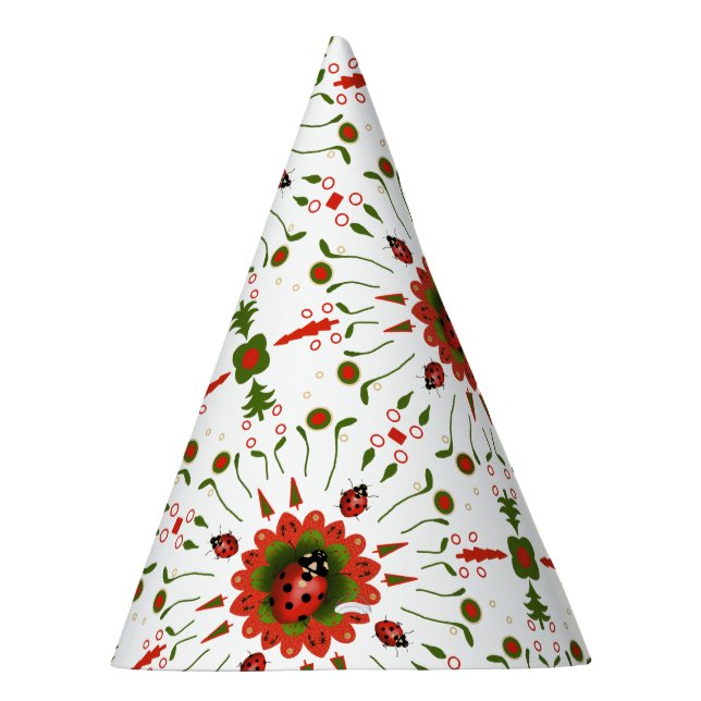 Gorro De Fiesta Christmas Ladybug Red Green White (Derecha)