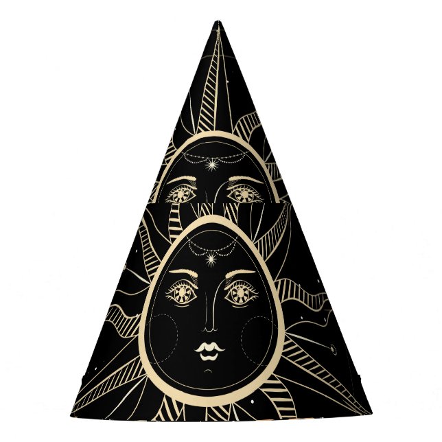 Gorro De Fiesta Círculo del horóscopo, signos del zodiaco, cosecha (Anverso)