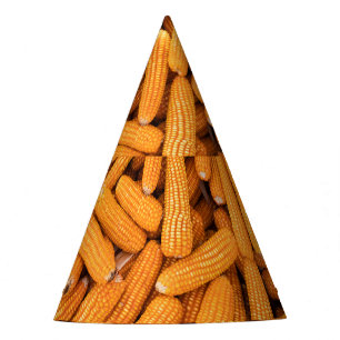 Gorro De Fiesta Cob de maíz naranja: fondo de la agricultura de co