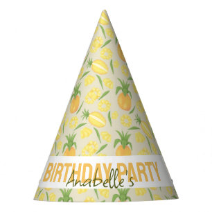 Gorro De Fiesta Colección de patrones de cesta de frutas - Piñas