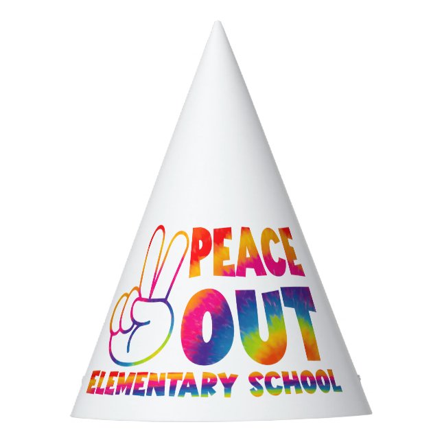 Gorro De Fiesta Colegio Elemental de Peace Out Day (Anverso)