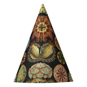 Gorro De Fiesta Collage de Arte de Vida Marina Náutica de Ernst Ha