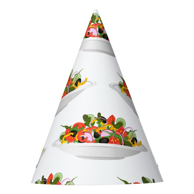 Gorro De Fiesta Coma más plantas con letras de motivación de ensal (Anverso)