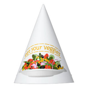 Gorro De Fiesta Coma tus verduras Cita cuenco de ensaladas frescas