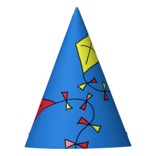 Gorro De Fiesta Cometas en el cielo azul