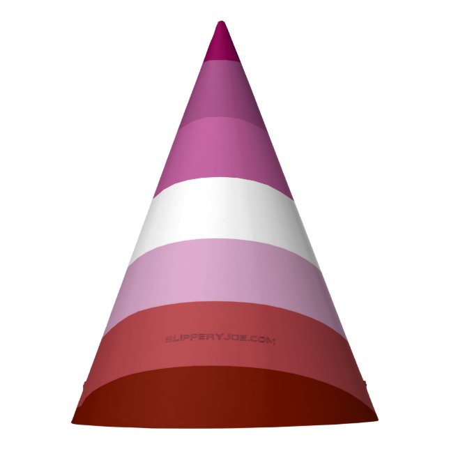 Gorro De Fiesta Comunidad femenina de la bandera del orgullo lésbi (Anverso)