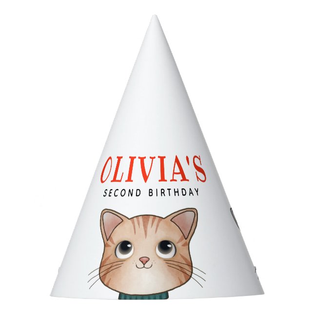 Gorro de fiesta con tres gatitos (Anverso)