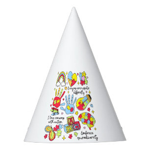 Gorro De Fiesta Concienciación sobre autismo abraza la diversidad