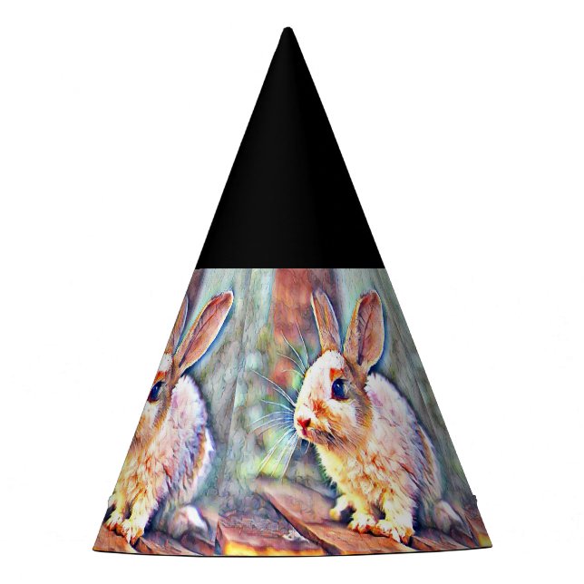 Gorro De Fiesta conejo acuarell (Anverso)