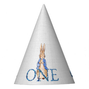 Gorro De Fiesta Conejo clásico con chaqueta azul Cumpleaños primer