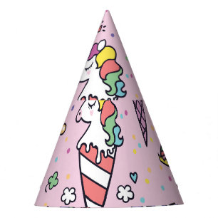 Gorro De Fiesta Cones de crema de hielo de animales