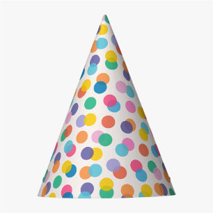 Gorro De Fiesta Confetti Colorful Polka Dots Kids Party Hat